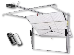White up & over with lift master automation units
