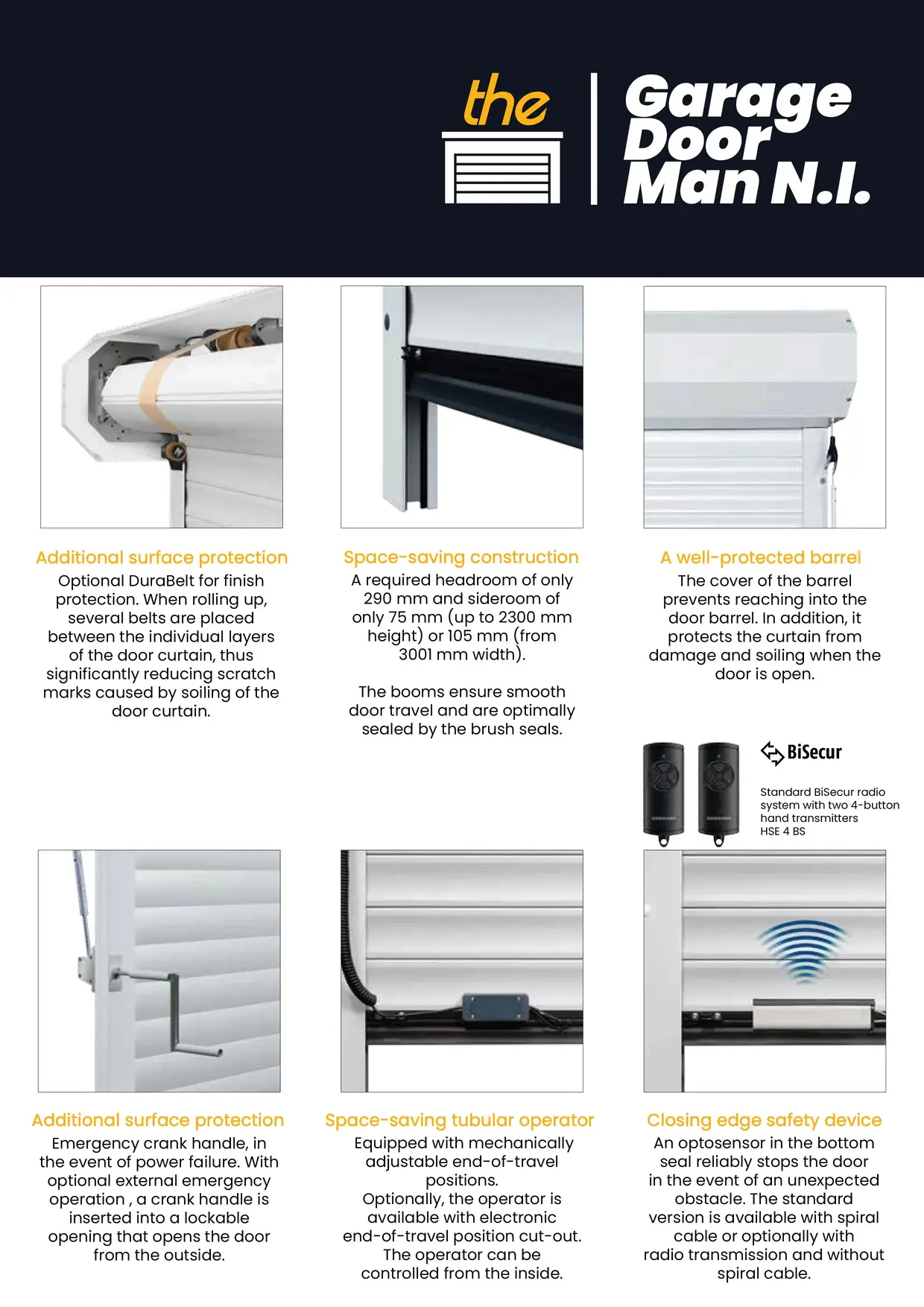Hormann RollMatic T features