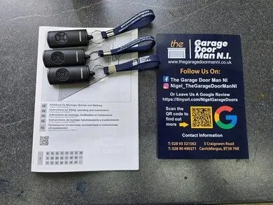 Electric garage door automation system remotes in Belfast