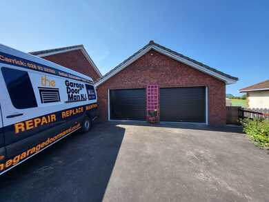 New garage door installation in Belfast